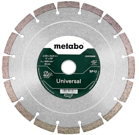 Metabo 624310000 Metabo-624310000-Disque à tronçonner diamanté-230 x 22,23 mm (Import Allemagne)