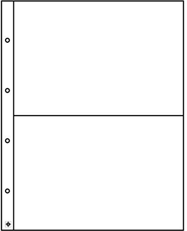 Leuchtturm 317693 Folio 2C Buste - 5 Pezzi per Cartoline, Documenti, Lettere, Banconote, ricevute, titoli - 176x260 mm