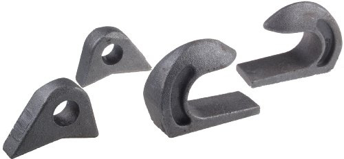 WAMO Frontladerzubehör 2X Koppelhaken + Verriegelung für Frontlader Euroaufnahme, Metall, 100% Metall, Wandmontage, Industrial, 3 Kilogramm, Speicherhaken, Haken