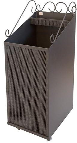 CRUCCOLINI CA007 CARRELLO PORTA LEGNA FORGIATO PER LEGNA/PELLET INE FERRO CON RUOTE