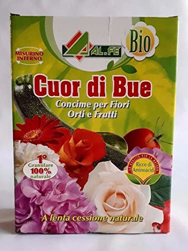 CUOR DI BUE DA 500 GRAMMI CONCIME ORGANICO AZOTATO CONF. DA 500 GRAMMI