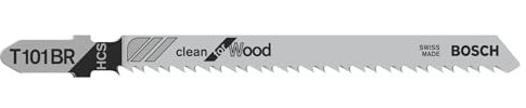 Bosch 3x T 101 BR Clean for Wood Stichsägeblatt (für Weichholz, Sperrholz, Länge 100 mm, Professional Zubehör Stichsäge)