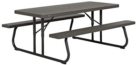 Lifetime Table de pique nique pliante Marron 182,9 x 76,2 x 73,7 cm 60112