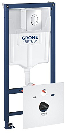 GROHE Rapid SL - WC Set 4 in 1 (1,13 m, Skate Air Betätigung, mit WC- Schallschutzset, Spülkasten GD 2, 6-9l), 38750001