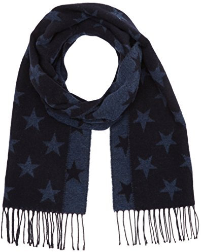 GANT Herren O. Star Woven Scarf Schal, Blau (Navy 405), One Size
