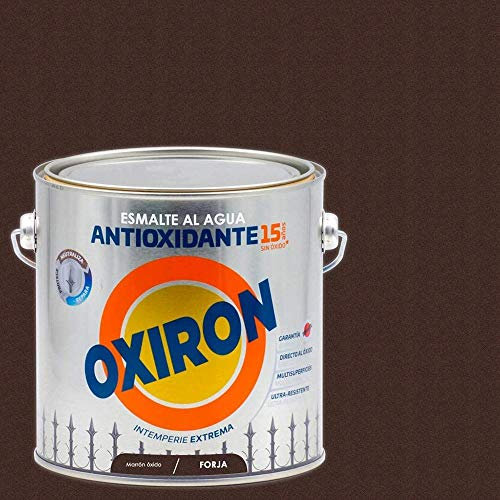 OXIRON Rostschutzlack auf Wasserbasis, geschmiedet, Braun, Oxid, 2,5 l