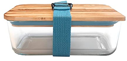 COOKUT - Lunch Box + séparateur + Ceinture Bleu Clair