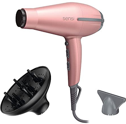 Gama Italy Professional Phon Tempo 5D Sensi - 2200 W Di Potenza - Innovativa Teconologia 5D Ultra Ozone Ion Protect - Massima Cura E Protezione Dei Capelli - 530 g, Rosa