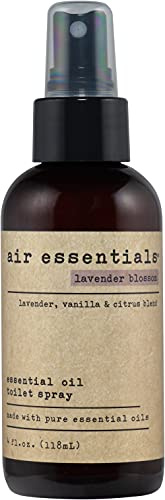 Air Essentials WC-Spray mit ätherischen Ölen, Geruchsbeseitiger und Lufterfrischer, hergestellt mit reinen ätherischen Ölen, Lavendelblüte, 118 ml