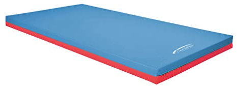 Grevinga® Wende-Turnmatte Super | Zweischichtig | 200 x 100 x 8 cm | Blau-Rot