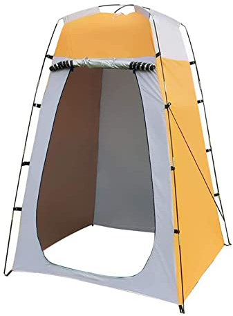 Yusheng Tienda de campaña portátil para ducha de camping, tienda de campaña para exteriores, plegable, protección solar, práctico inodoro de camping para una persona