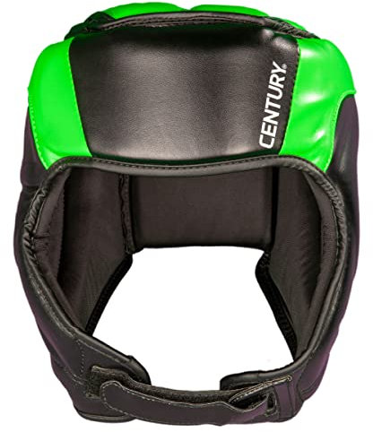 Century Kopfschutz C-Gear Determination WAKO Zertifiziert Kopfschützer Training Head Guard Boxhelm Kampfsport Wettkampf Sparring Erwachsene Jugendliche (Kind, Schwarz/Green)