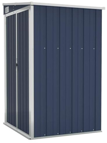 vidaXL Capanno da Giardino a Parete Antracite 118x100x178 cm Acciaio