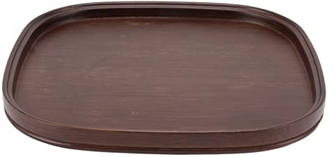 JYCRA Plateau à thé en bois de noyer pour petit déjeuner, thé, bar, restaurant (50 x 70 cm)