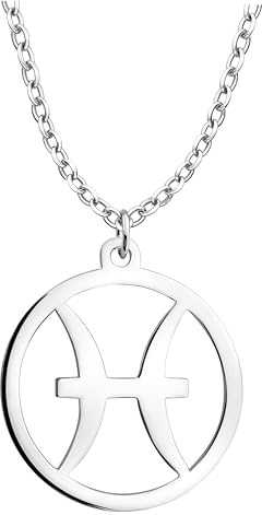 Sofia Milani - Collana da Donna in Argento 925 - Ciondolo a Segno Zodiacale Pesci - N0726