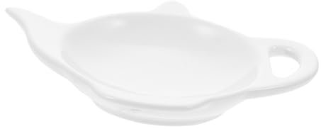 Zerodeko Condiment Dish Ceramic Tea Bag Holder Decorative Tray Kitchen Accessories Tea Bag Tidy Multi-function Desktop Tray for Home Decor