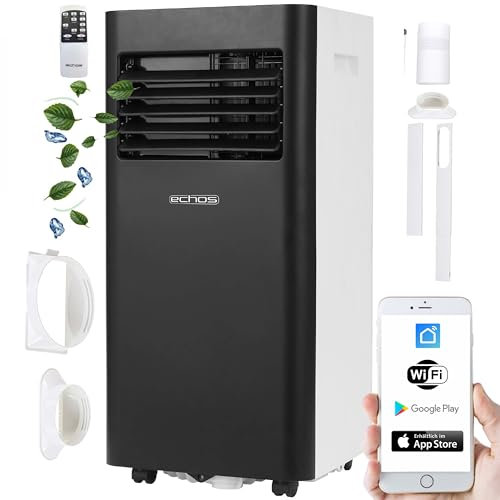 Condizionatore d'aria 9000 BTU aria WIFI 3 modalità guarnizione finestra tubo scarico timer 24 ore