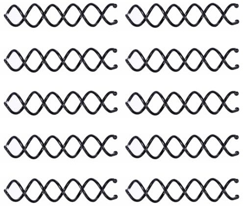 AEIOPRS 10 Pcs Spiral Hair Clip Black Hair Styling Spiral Pin Spin Clip Bun Hairpin for DIY Hairstyles