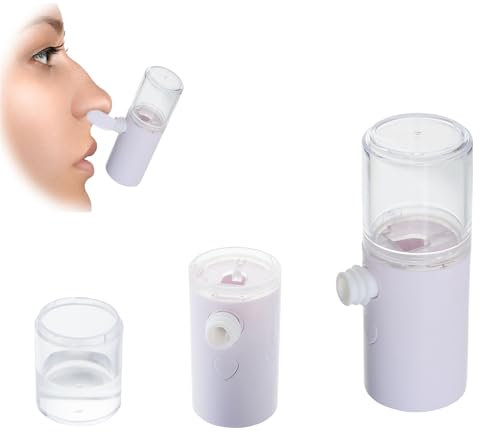 Inhalateur de vapeur nasale portable en silicone, solution saline faite maison, fonctionne pour chanteurs, haut-parleurs, DJ