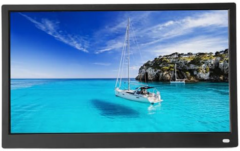 Grand Cadre Photo Numérique de 15 Pouces avec Télécommande - Écran Tactile IPS Full HD 1080p, Cadre Photo WiFi Mural avec Partage de Nuages, Affichage Météo, pour Décoration