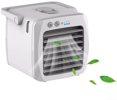 Eficiente ventilador USB enfriador de aire para coches y habitaciones, ideal para espacios cómodos
