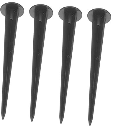 KONTONTY Pali Luminosi Di Natale in Alluminio Pressofuso Resistente, Accessori Per Illuminazione Esterna 4 Pezzi, Picchetti Di Luce Per Lampade Da Giardino Compatibili e Stabili Per Uso Outdoor