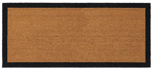 My Mat Border Black Coir Runner, 55x125cm