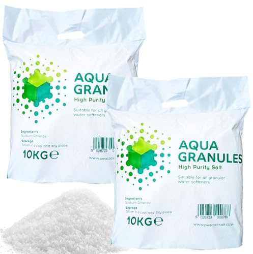 10kg Granular Salt Water Softeners High Purity Easy To Use | For Laundry & Dish Washing Reduce Lime Scale & Protect