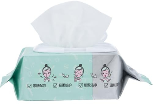Ejoyous Lingettes Démaquillantes 80 Pièces, Tissu Non tissé, Nettoyage en Profondeur et Hydratant, Parfait pour le Démaquillage du Visage et des Yeux