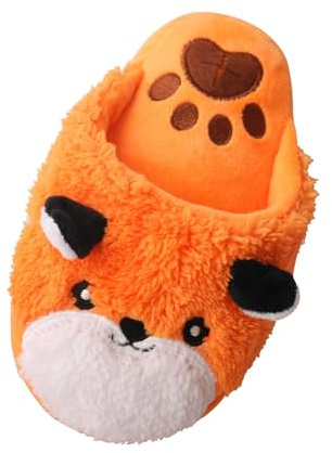 JAYIOLA Interactivo Juguete Mordedor Zapatilla Squeaky Peluche para Perro con Squeaker Y Material Resistente Adecuado para Entrenamiento Juego Y de M, Naranja