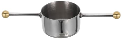 BESPORTBLE Taza Medidora de Acero Inoxidable 30 Ml Doble Uso para Coctelería y Barra, Vaso Medidor de Onzas para Bebidas, Accesorio Profesional para Bar y Hostelería