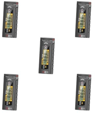 Juego de 5 probadores de batería convenientes 1.2-4.8V 9V portátil preciso nivel de batería tipo B