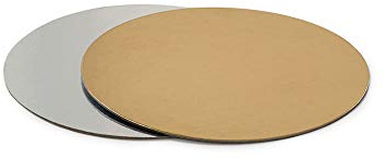 Decora 0932504 TORTENPLATTEN IM Set Gold/Silber Ø26 cm