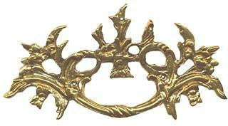 Antikhof Möbelbeschlag Barock Messing gegossen Patiniert,Größe: 7,4 x 14,5 cm,Bestellnummer: MK 8