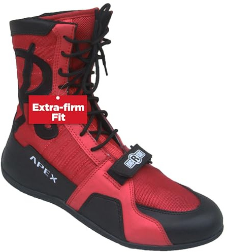 Ringside Elite Boxing Shoes,Rd/Bk,10