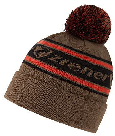 Ziener Unisex Ibunki Bommel M tze gestrickt warm, walnut, Einheitsgröße EU