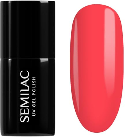 Semilac UV Nagellack Hybrid 445 Tropical Flamingo 7ml Kollektion Neonz