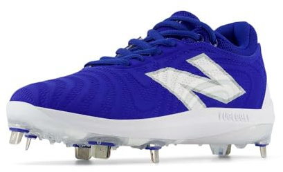New Balance Women's FuelCell Fuse V4 Metal Softball Shoe, Team Royal/Optic White, 8.5 M