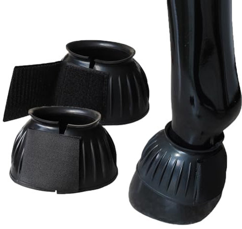 Hufglocken, 1 Paar Gummi-Pferdeglocken, Professionelle Hufglocken verhindern Verletzungen durch Übergreifung, No-Turn Bell Boots für Pferde, langlebige & leichte schützende Hufstiefel-Trainingsgeräte