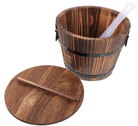 CIYODO Runde Broteimer Lebensmittelaufbewahrung Eimer Aus Robustem Material Mit Deckel Für Zuhause Restaurant Catering
