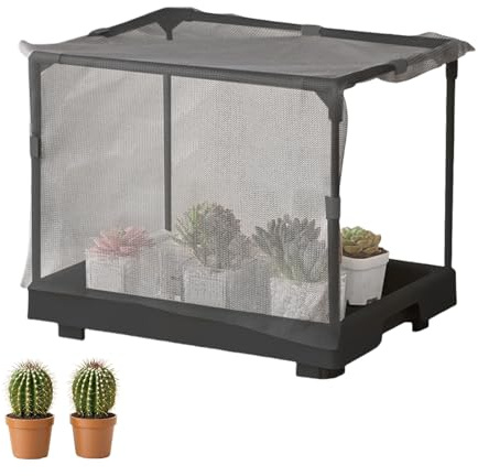 Serra piccola - Capannone di protezione termoisolante, mini serra da giardino per agricoltura urbana, balcone, patio, appartamento, cortile | Copertura antigelo per piante per verdure, succulente, inv