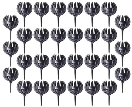 COLLBATH Cestini per Fertilizzanti per Bonsai in Plastica Neri Grandi, Set da 30 Pezzi, Scatole a Lento Rilascio Facili da Inserire nel Terreno per Giardinaggio e Cura Piante da Vaso