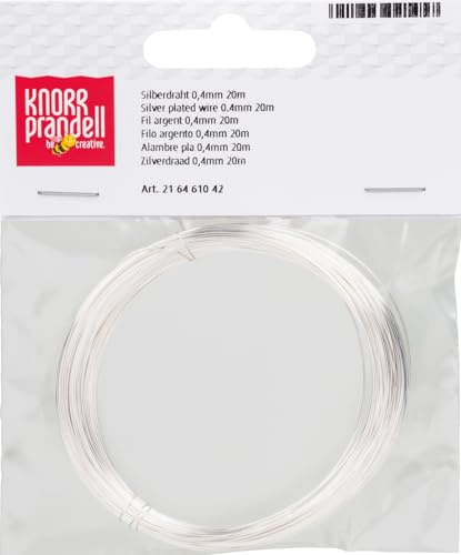 Gütermann / KnorrPrandell 6461042 - Draht versilbert 0,4mm Ø