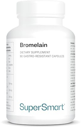 Bromelina - Refuerza el sistema inmunitario - DrCaps - Vegano - SuperSmart | Enzima antiinflamatoria - Extraída del tallo de la piña - Ayuda a la digestión y a la recuperación