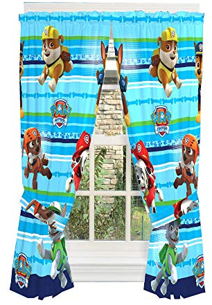 Franco Kids Window Curtain Panels Drapes Set, 82 in x 63 in, Paw Patrol