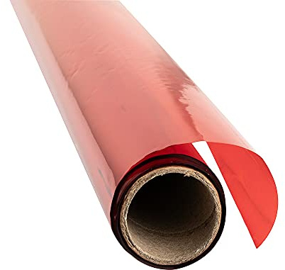 Liderpapel CL22 - Papel celofán, color rojo, 0,6 x 10 m