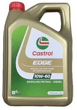 Castrol EDGE 10W-60 Fullt Syntetisk Motorolja, 4L | 15F632/15A0B2, Edge 10W-60