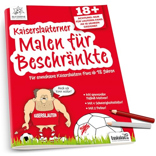 Ligakakao Kaiserslautern Fanartikel ist Kaiserslauterner Malbuch für Beschränkte Geburtstags Geschenk Kollege Mann Freund Bruder Weihnachten Fußball Scherzartikel Überraschungsgeschenk Wichteln