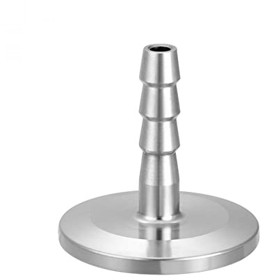 sourcing map Brida de acero inoxidable 304 kf25 a 8 mm manguera de goma adaptador para vacío