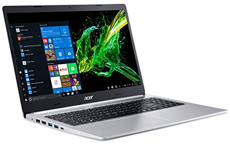 acer Aspire 5 Slim Laptop, 15.6 Full HD IPS Display, 10th Gen Intel Core i3-10110U, 4GB DDR4, 128GB PCIe NVMe SSD, Intel Wi-Fi 6 AX201 802.11ax, Backlit KB, Windows 10 in S Mode, A515-54-37U3,Black